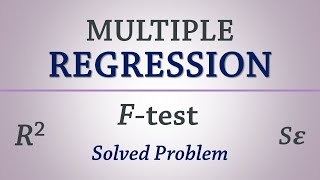 Multiple Regression  ANOVA Table  FTest  Rsquare  Standard Error [upl. by Roxanna]