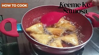 CRISPY KEEMA SAMOSA RECIPE  Ramadan Special Recipe [upl. by Chrystal]