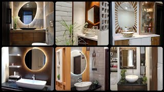 Modern Hand Wash Basin with Stylish Mirror  Latest Wash BasinSink Design ideas [upl. by Znieh]