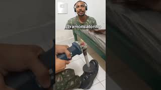 O pessoal do PO ta inovando pra engraxar o coturno viral militar shortvideos exercito [upl. by Beller484]