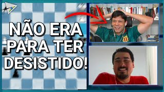 GM RAFAEL LEITÃO joga muito e faz GM FIER abandonar em confronto no xadrez [upl. by Eicnan]