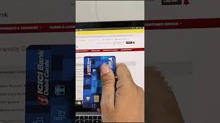 how to generate icici debit card pin pingeneration icicibank atmcard ytshorts bankloan pin [upl. by Macdermot]