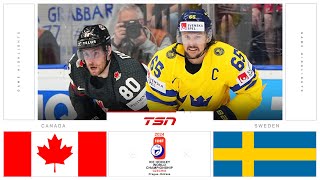 Canada vs Sweden HIGHLIGHTS  2024 Mens World Hockey Championships [upl. by Aynnek534]