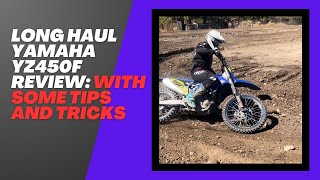 20232024 Yamaha Yz450f 115 hour review positives negatives and is it the right bike for you [upl. by Airasor]