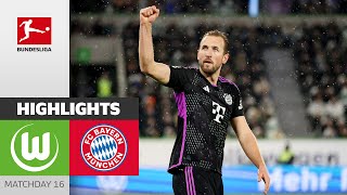 Bayern Stays In Contention  Wolfsburg  FC Bayern München 12  Highlights  MD16–Bundesliga 2324 [upl. by Sedberry]