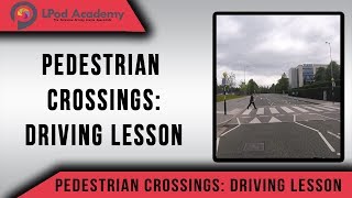 Pedestrian Crossings Driving Lesson [upl. by Nerrej434]