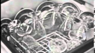 VINTAGE 1953 WESTINGHOUSE DISHWASHER COMMERCIAL [upl. by Eeimaj]