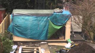 Building our Dunster House log cabin  Timelapse  Day 3 [upl. by Vachill]