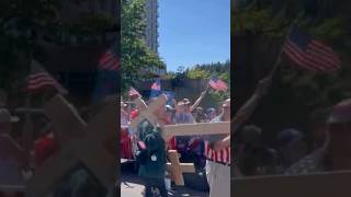 Coeur dAlene Idaho banned crosses for the 4th of July parade and look what happened trump [upl. by Divadnoj]