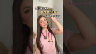 Causas de infertilidad masculina👩🏻‍⚕️ salud infertilidad urologia medicina doctora shorts [upl. by Derte]