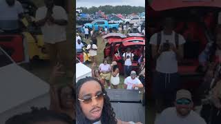 Quavo Brought His Takeoff Tribute Monte Carlo To The Rick Ross Car Show 2024 quavo [upl. by Pena]