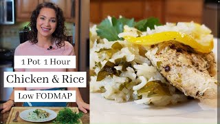 Lemon Herb Chicken and Rice  Low FODMAP  1 Pot Meal [upl. by Putnem]