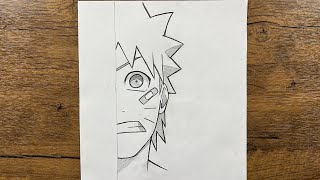 Easy Naruto drawing for beginners  How to draw Naruto uzumaki stepbystep [upl. by Mcknight]