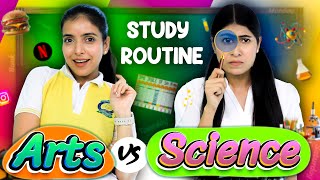 Study Routine  Arts vs Science Students I Weekdays vs Weekend Life  Anaysa [upl. by Rehpatsirhc]