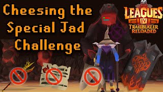 How to CHEESE Special Jad Challenge NO FOOD NO SHADOW NO BANKERS NOTE OSRS Leagues 4 [upl. by Alleoj]