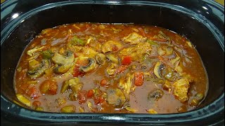 Slow Cooker Chicken Cacciatore [upl. by Gastineau419]