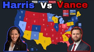 Kamala Harris Vs JD Vance  2024 Election Prediction [upl. by Aisa]