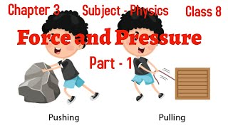 ICSE Class 8 Physics Force and PressureChapter3 Part1 [upl. by Neumark142]