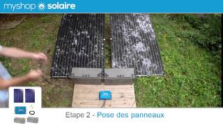 Monter son Kit Solaire AUTONOME  2 Panneaux Solaires  2 Batteries  MyShop Solaire solaire tuto [upl. by Attenaj]