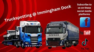 Truckspotting at Immingham Docks Great Selection of Trucks [upl. by Siusan412]