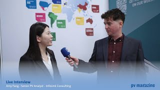 Intersolar2024  Interview with Amy Fang Senior PV analyst for InfoLink Consulting [upl. by Suzy729]