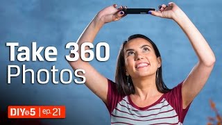 Virtual Reality Basics  How to take 360 Photos with a Phone 📱 DIY in 5 Ep 21 [upl. by Acillegna]