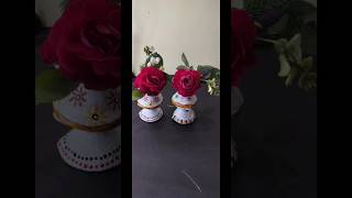 Diwali Waste diya reuse idea 💡  old diya reuse  making flower 🌺 pot [upl. by Gladwin821]