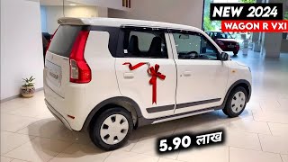 Maruti Suzuki Wagon r 2024 new model in india Wagon r vxi 2024 on road price features review [upl. by Einalem]