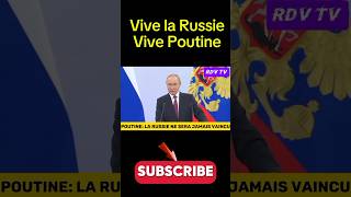 VLADIMIR POUTINE LA RUSSIE NE SERA JAMAIS VAINCU VladimirPoutineRussieOtanShortsVideoShorts [upl. by Eybbob]