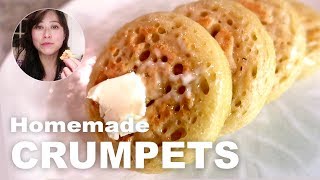 How to make British crumpets  Easy vegan baking [upl. by Kornher]