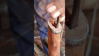 Knife Making Techniques  How To Forge A Knife From Rebar 04 makingknife [upl. by Gyatt308]