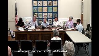 Amenia Town Board LIVE  8152024 [upl. by Cruce]