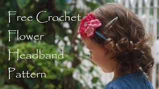 Free Crochet Flower Headband including Ruffle Flower and Blossom Flower [upl. by Sharp]