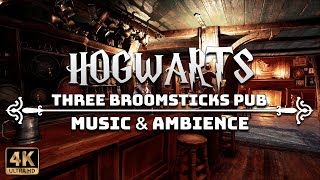 A Calm Fall Evening in The Three Broomsticks Pub  4K Harry Potter Music amp Ambience [upl. by Maddeu]