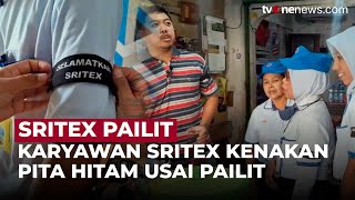 Ribuan Karyawan Sritex Kompak Kenakan Pita Hitam Usai Dinyatakan Pailit  OneNews Update [upl. by Yalonda898]