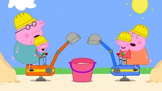 A Day At Digger World 🚧  Peppa Pig Official Full Episodes [upl. by Amihc]