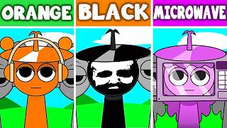 Incredibox Sprunki OREN Vs BLACK Vs MICROWAVE Lily All Version  NEW MOD  NORMAL VS HORROR [upl. by Ignacia123]