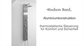 Hudson Reed Thermostatisches Duschpaneel aus Aluminium  Sydney AS391 [upl. by Rodge]