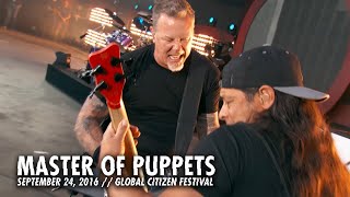 Metallica Master of Puppets Global Citizen Festival New York NY  September 24 2016 [upl. by Ardnohsal976]