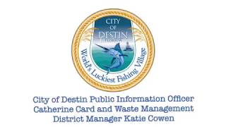 Waste Management pickup schedule for City of DESTIN [upl. by Aneerol]