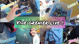 Compte rendu vide grenier live  Une NES mini dans cette brocante et des prix assez chères [upl. by Cchaddie]