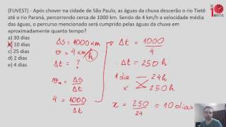 FÍSICA  CINEMÁTICA  Exercícios sobre Velocidade Média 1  Prof Daniel Sfair [upl. by Ardehs313]