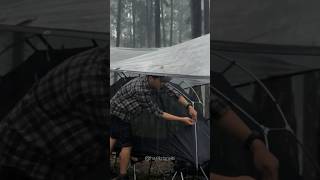 FLOATING TENT IN HEAVY RAIN shorts [upl. by Aushoj]