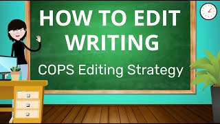 Easy Editing Strategy to Improve Writing for Students  COPS Editing Checklist [upl. by Eidderf303]