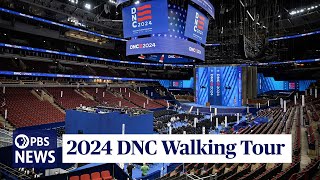 WATCH 2024 DNC Walking Tour  Democratic National Convention at United Center in Chicago [upl. by Amund670]