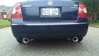 Passat w8 straight pipes [upl. by Coleen]