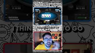 FLOPPING QUADS How do we get paid here  globalpoker shorts [upl. by Malachy]