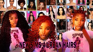 URBAN HAIR CC SIMS 4  CC LINKS [upl. by Suhpoelc]