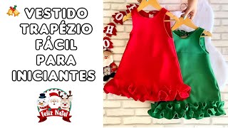 Como fazer Vestido Infantil fácil para iniciantes [upl. by Saul]