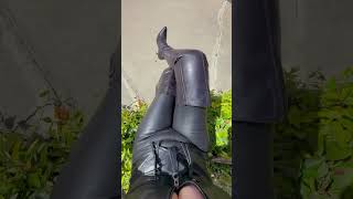 Luxurious Leather Looks fashion trends leather highboots [upl. by Ashleigh]